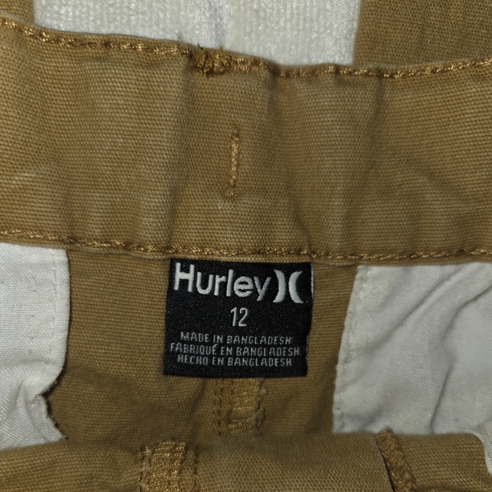 Hurley Boys Chino Pants Youth Size 12 Straight Leg - Picture 3 of 5